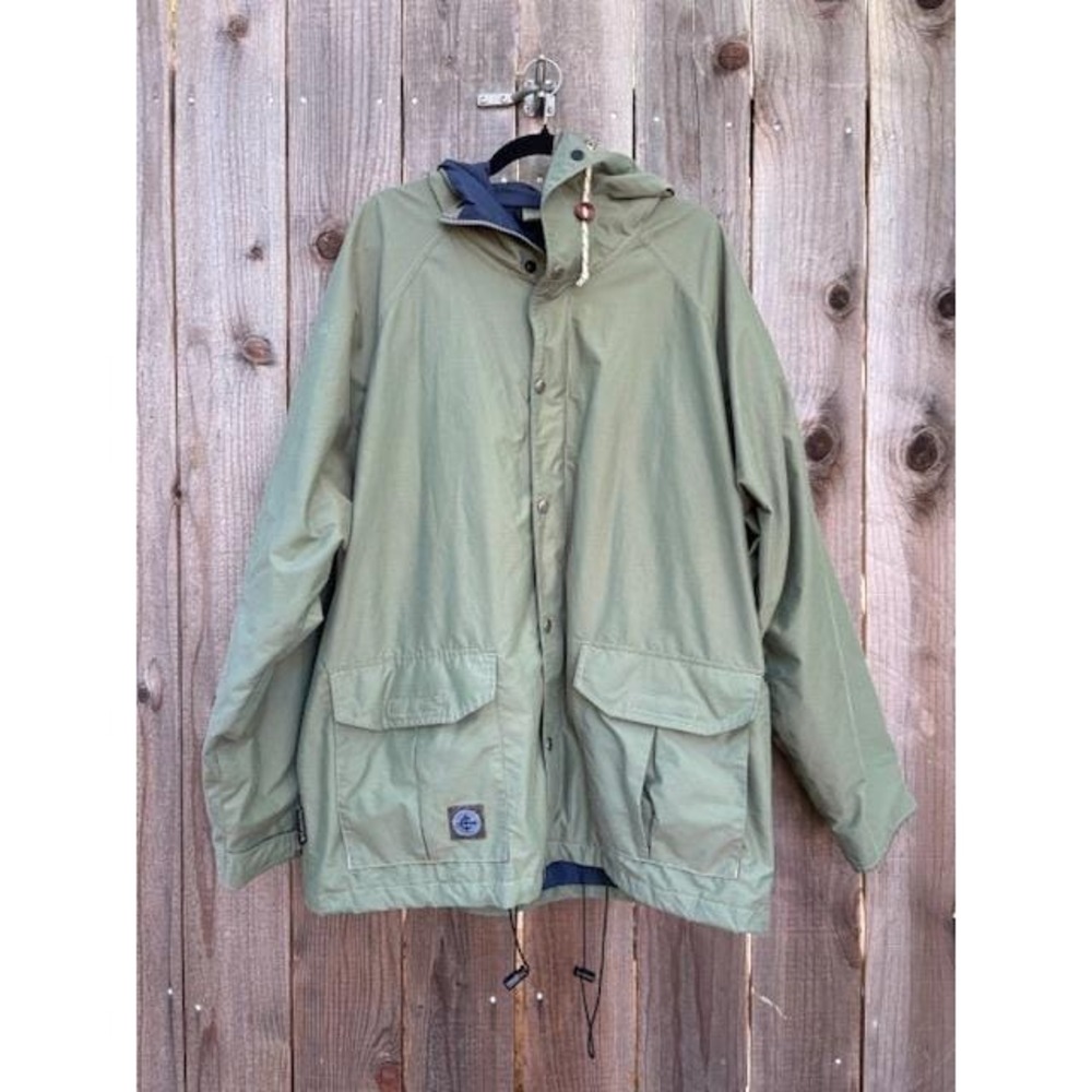 Vintage Columbia Convert Sportswear Jacket Mens Large Olive Green Hooded Jacket
